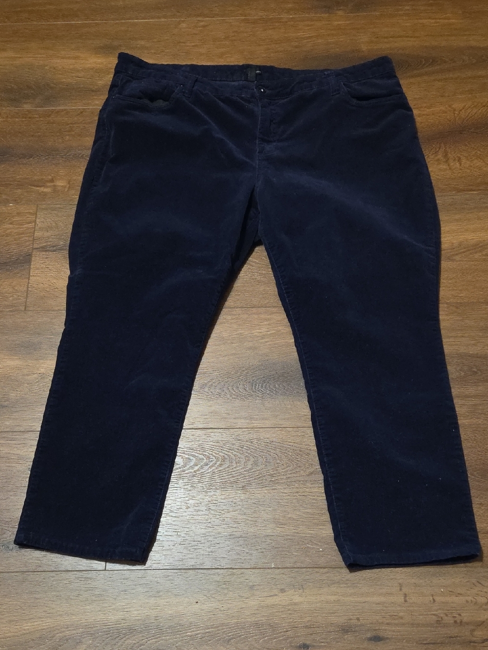 Edyson Boyfriend ladies corduroy pants navy 24W